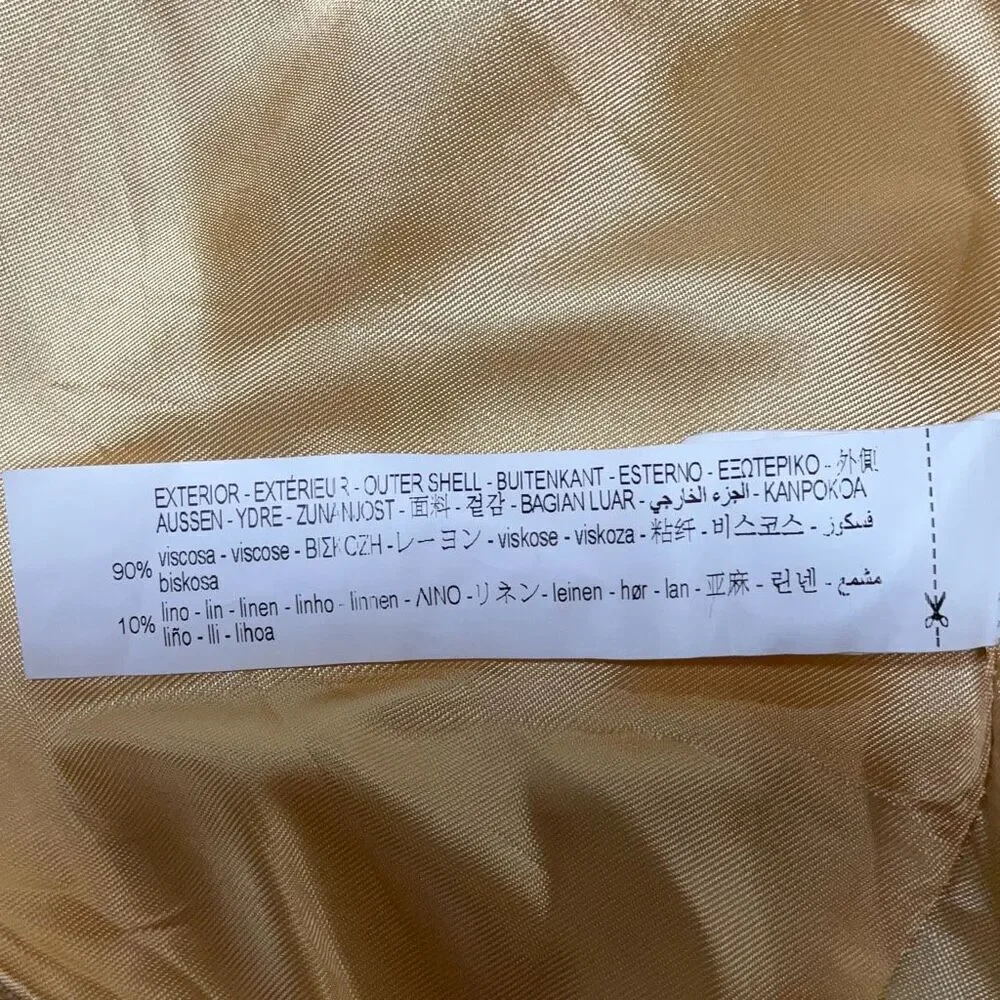 Zara beige button